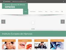 Tablet Screenshot of institutoeuropeodehipnosis.com